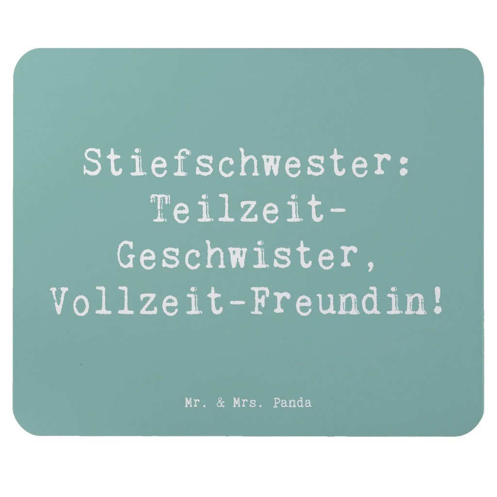Mouse mat Saying Stiefschwester: Teilzeit-Geschwister, Vollzeit-Freundin! Mousepad, Computer zubehör, Büroausstattung, PC Zubehör, Arbeitszimmer, Mauspad, Einzigartiges Mauspad, Designer Mauspad, Mausunterlage, Mauspad Büro, Familie, Vatertag, Muttertag, Bruder, Schwester, Mama, Papa, Oma, Opa