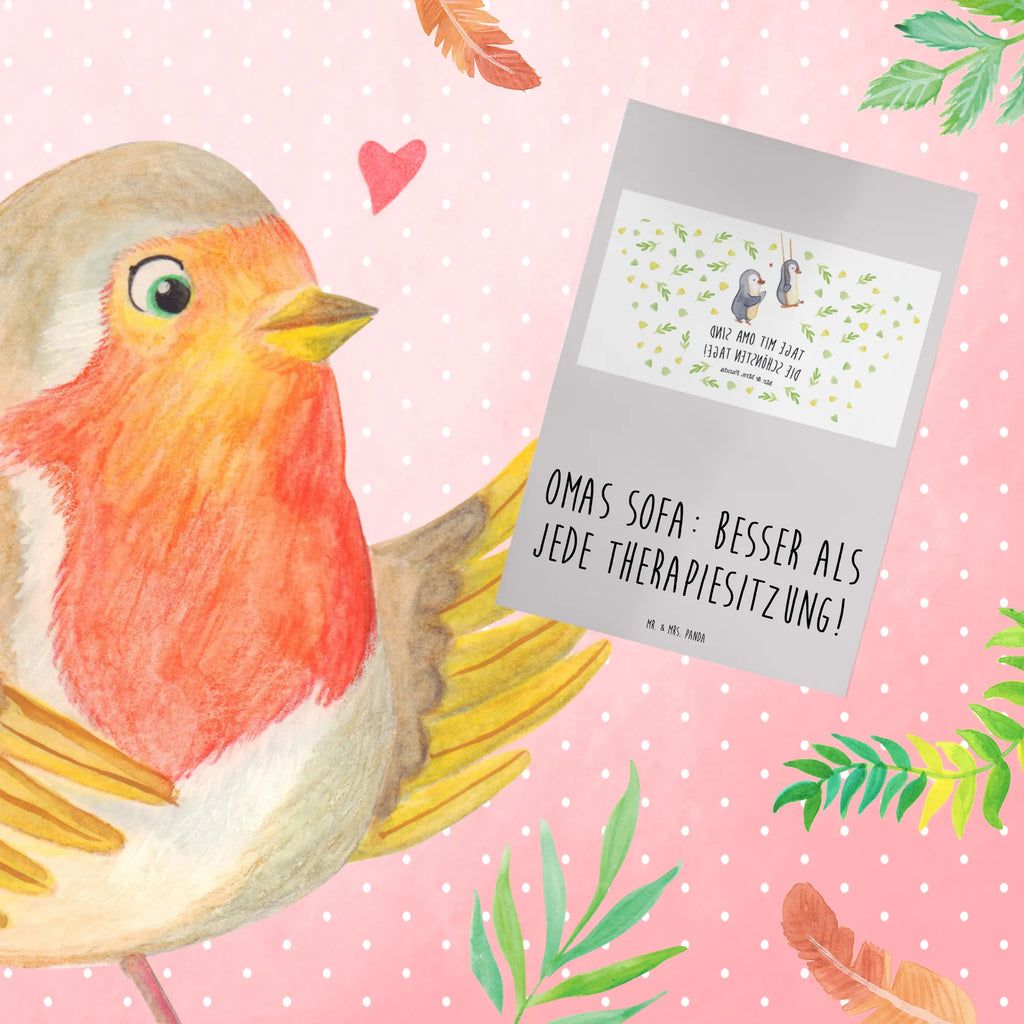 Greetings card Omas Sofa: besser als jede Therapiesitzung! Ansichtskarten, Klappkarte, Einladungskarte, Hochzeitskarte, Glückwunschkarte, Geburtstagskarte, Karte, Grußkarte, Familie, Vatertag, Muttertag, Bruder, Schwester, Mama, Papa, Oma, Opa