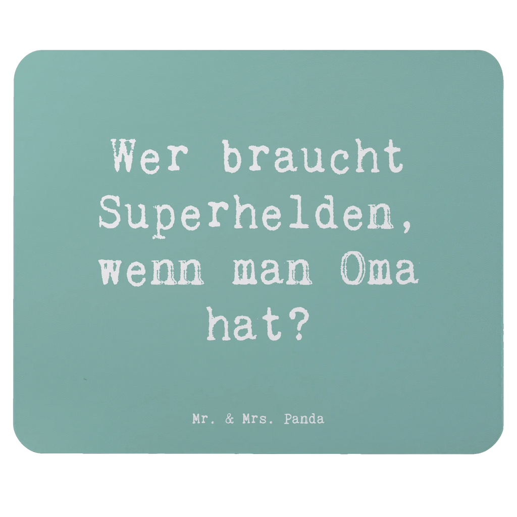 Mouse mat Saying Wer braucht Superhelden, wenn man Oma hat? Mousepad, Computer zubehör, Büroausstattung, PC Zubehör, Arbeitszimmer, Mauspad, Einzigartiges Mauspad, Designer Mauspad, Mausunterlage, Mauspad Büro, Familie, Vatertag, Muttertag, Bruder, Schwester, Mama, Papa, Oma, Opa