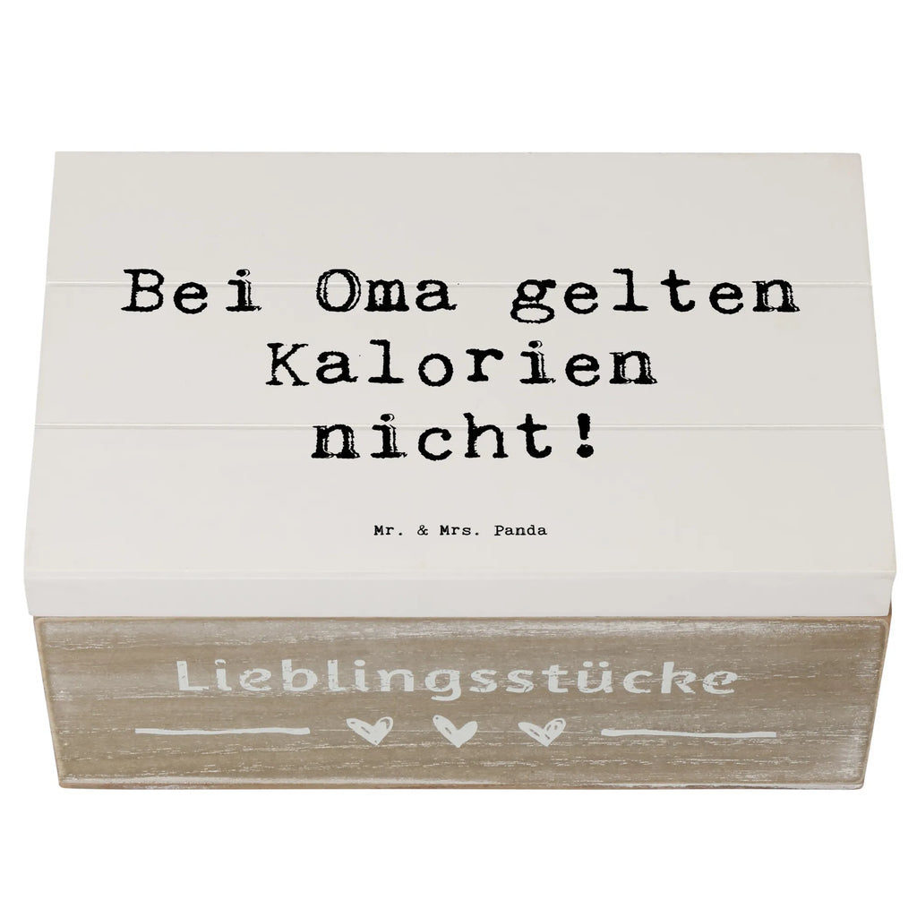 Holzkiste Spruch Oma Kalorien Kiste, Dekokiste, Aufbewahrungsbox, Schatzkiste, Erinnerungskiste, Erinnerungsbox, Schatulle, Geschenkdose, XXL, Truhe, Geschenkbox, Holzkiste, Familie, Vatertag, Muttertag, Bruder, Schwester, Mama, Papa, Oma, Opa