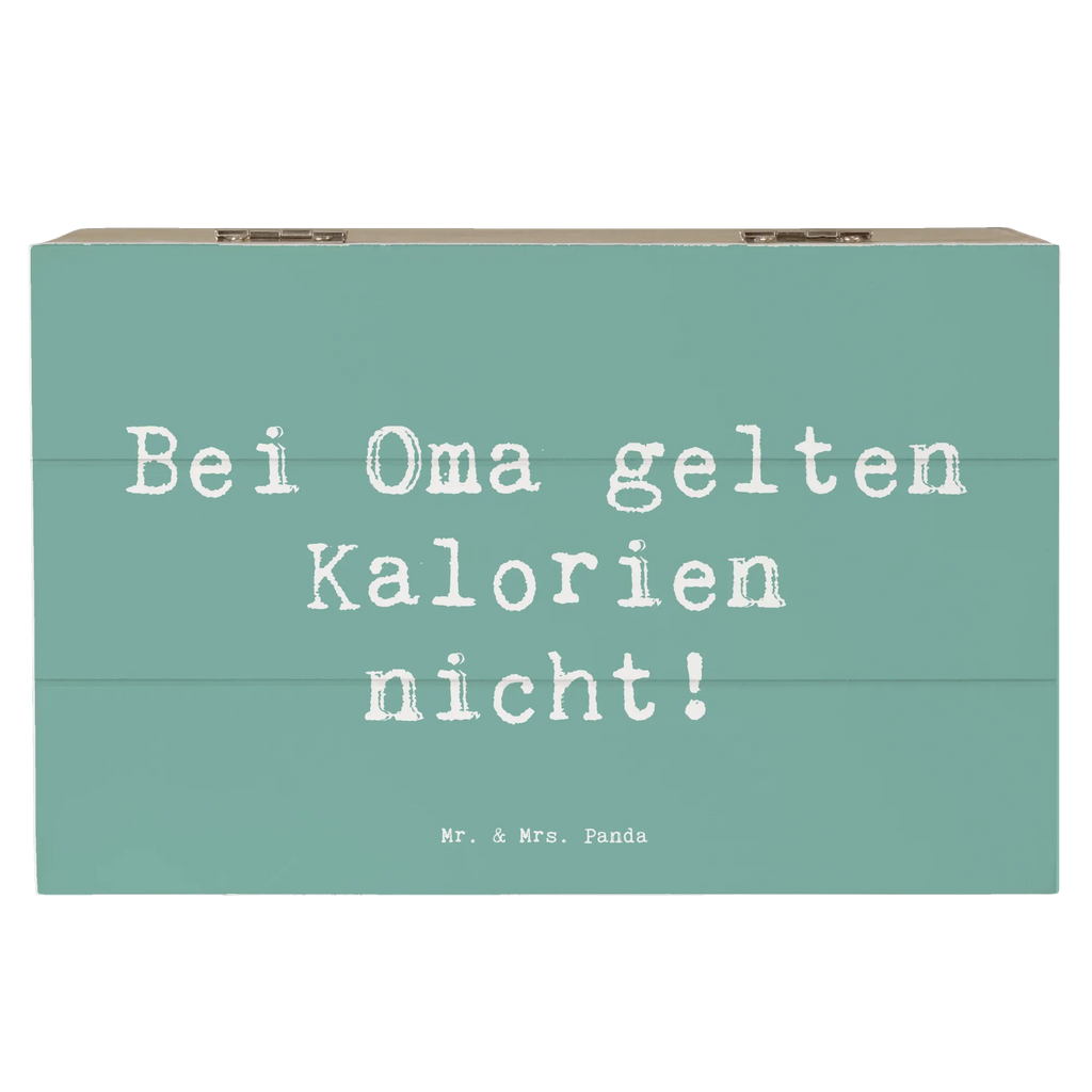 Holzkiste Spruch Oma Kalorien Kiste, Dekokiste, Aufbewahrungsbox, Schatzkiste, Erinnerungskiste, Erinnerungsbox, Schatulle, Geschenkdose, XXL, Truhe, Geschenkbox, Holzkiste, Familie, Vatertag, Muttertag, Bruder, Schwester, Mama, Papa, Oma, Opa