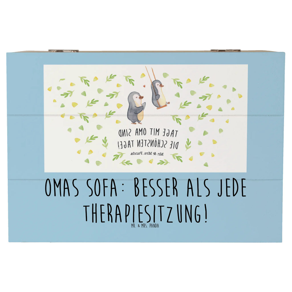 Wooden chest Omas Sofa: besser als jede Therapiesitzung! Erinnerungsbox, Geschenkdose, Aufbewahrungsbox, Dekokiste, Truhe, Schatulle, Holzkiste, Kiste, Erinnerungskiste, Geschenkbox, XXL, Schatzkiste, Familie, Vatertag, Muttertag, Bruder, Schwester, Mama, Papa, Oma, Opa