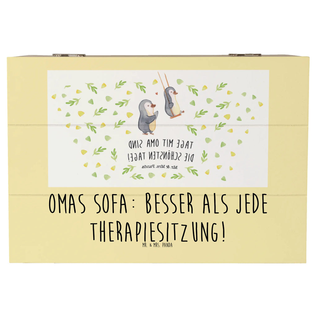 Wooden chest Omas Sofa: besser als jede Therapiesitzung! Erinnerungsbox, Geschenkdose, Aufbewahrungsbox, Dekokiste, Truhe, Schatulle, Holzkiste, Kiste, Erinnerungskiste, Geschenkbox, XXL, Schatzkiste, Familie, Vatertag, Muttertag, Bruder, Schwester, Mama, Papa, Oma, Opa