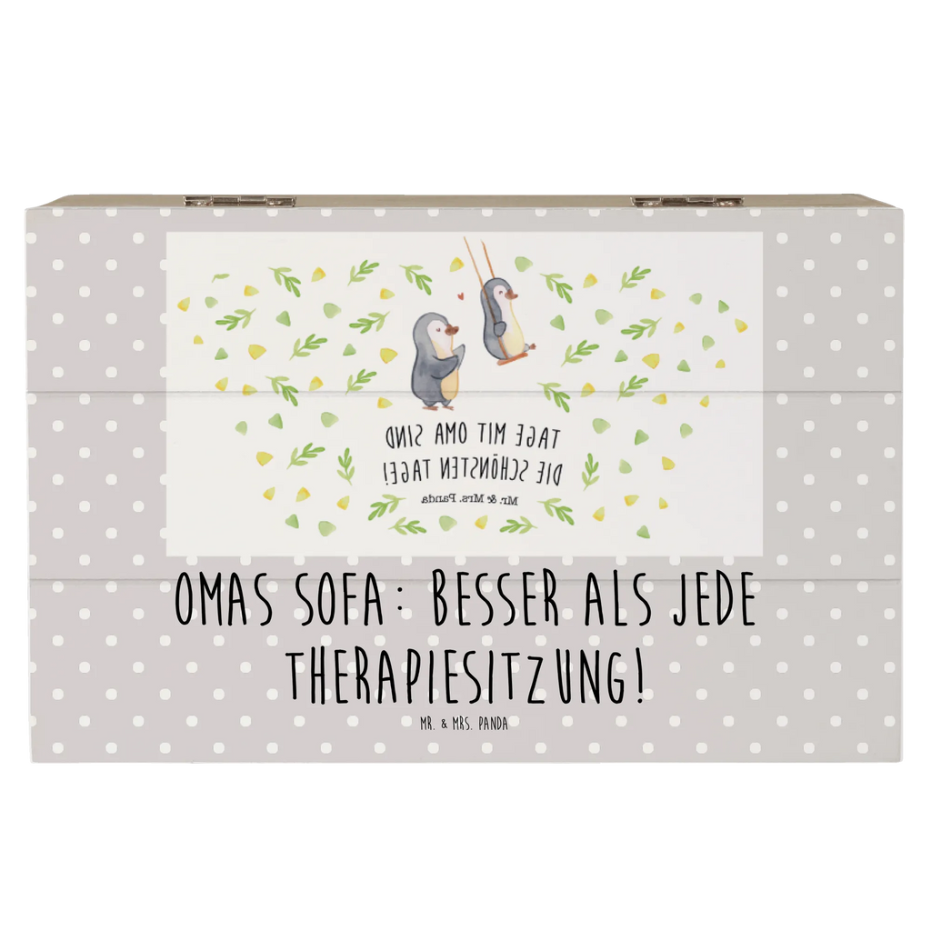 Wooden chest Omas Sofa: besser als jede Therapiesitzung! Erinnerungsbox, Geschenkdose, Aufbewahrungsbox, Dekokiste, Truhe, Schatulle, Holzkiste, Kiste, Erinnerungskiste, Geschenkbox, XXL, Schatzkiste, Familie, Vatertag, Muttertag, Bruder, Schwester, Mama, Papa, Oma, Opa