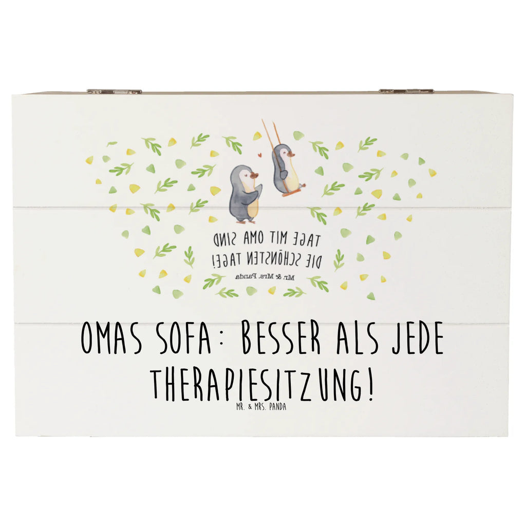 Wooden chest Omas Sofa: besser als jede Therapiesitzung! Erinnerungsbox, Geschenkdose, Aufbewahrungsbox, Dekokiste, Truhe, Schatulle, Holzkiste, Kiste, Erinnerungskiste, Geschenkbox, XXL, Schatzkiste, Familie, Vatertag, Muttertag, Bruder, Schwester, Mama, Papa, Oma, Opa