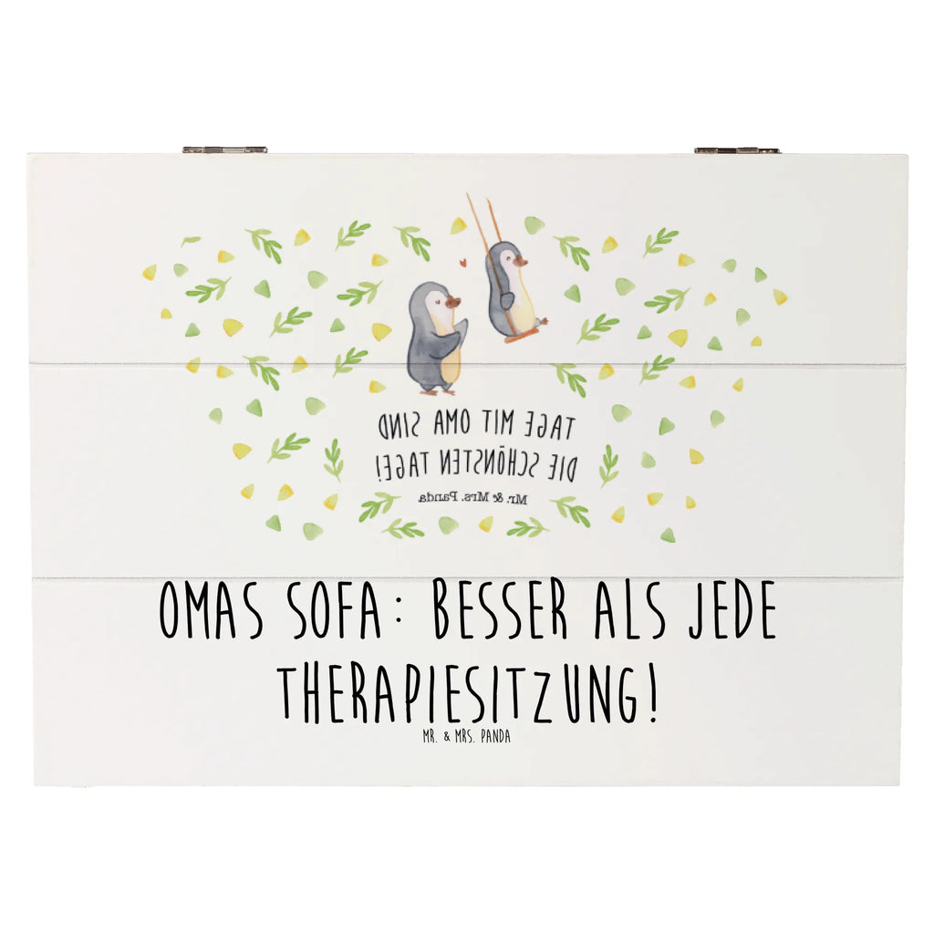 Wooden chest Omas Sofa: besser als jede Therapiesitzung! Erinnerungsbox, Geschenkdose, Aufbewahrungsbox, Dekokiste, Truhe, Schatulle, Holzkiste, Kiste, Erinnerungskiste, Geschenkbox, XXL, Schatzkiste, Familie, Vatertag, Muttertag, Bruder, Schwester, Mama, Papa, Oma, Opa