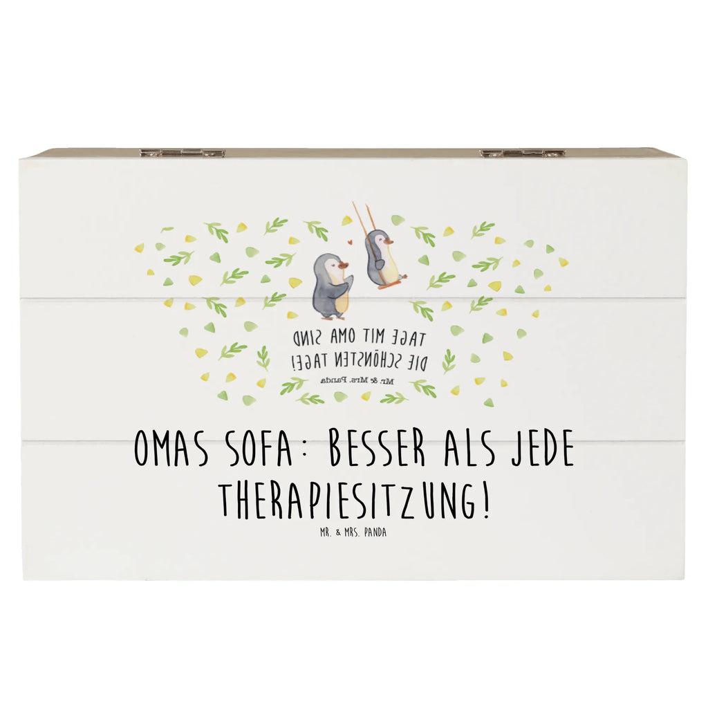 Wooden chest Omas Sofa: besser als jede Therapiesitzung! Erinnerungsbox, Geschenkdose, Aufbewahrungsbox, Dekokiste, Truhe, Schatulle, Holzkiste, Kiste, Erinnerungskiste, Geschenkbox, XXL, Schatzkiste, Familie, Vatertag, Muttertag, Bruder, Schwester, Mama, Papa, Oma, Opa