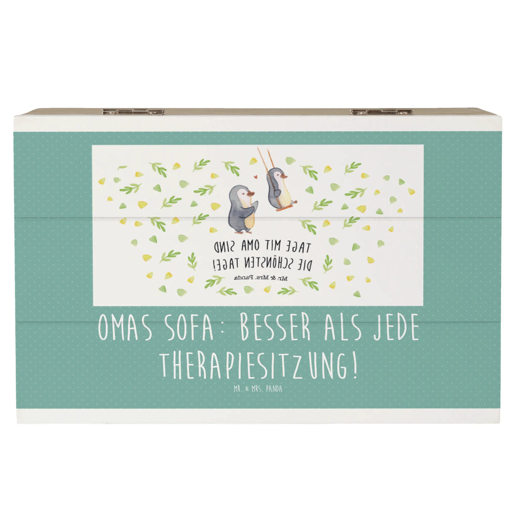 Wooden chest Omas Sofa: besser als jede Therapiesitzung! Erinnerungsbox, Geschenkdose, Aufbewahrungsbox, Dekokiste, Truhe, Schatulle, Holzkiste, Kiste, Erinnerungskiste, Geschenkbox, XXL, Schatzkiste, Familie, Vatertag, Muttertag, Bruder, Schwester, Mama, Papa, Oma, Opa