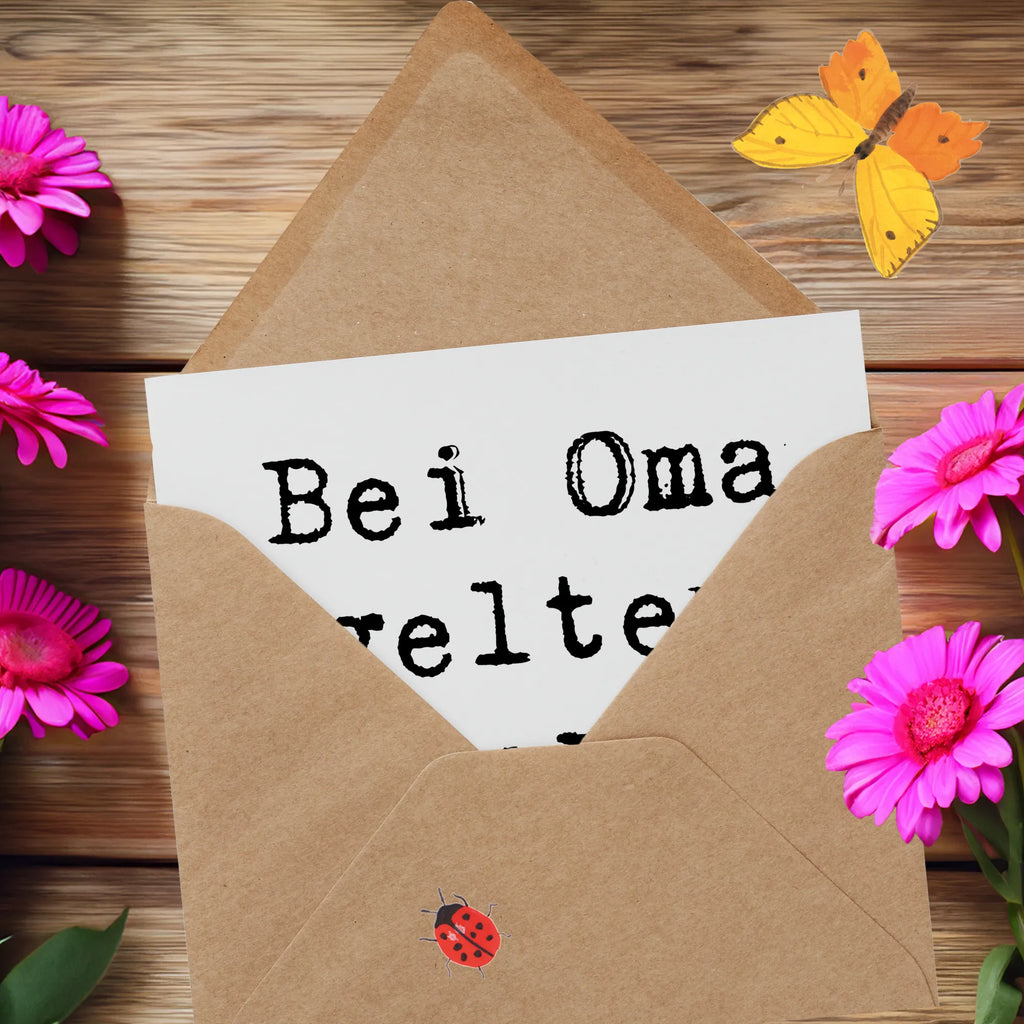 Deluxe Karte Spruch Oma Kalorien Hochwertige Klappkarte, Hochwertige Grußkarte, Glückwunschkarte, Grußkarte, Einladungskarte, Hochzeitskarte, Klappkarte, Geburtstagskarte, Karte, Familie, Vatertag, Muttertag, Bruder, Schwester, Mama, Papa, Oma, Opa