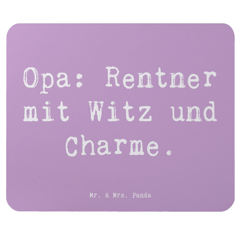 Mouse mat Saying Opa: Rentner mit Witz und Charme. Mousepad, Computer zubehör, Büroausstattung, PC Zubehör, Arbeitszimmer, Mauspad, Einzigartiges Mauspad, Designer Mauspad, Mausunterlage, Mauspad Büro, Familie, Vatertag, Muttertag, Bruder, Schwester, Mama, Papa, Oma, Opa
