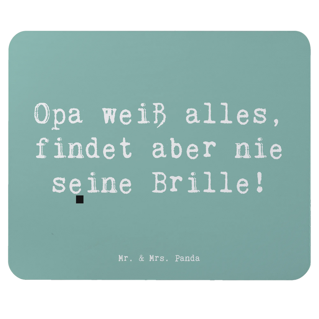 Mouse mat Saying Opa weiß alles, findet aber nie seine Brille! Mousepad, Computer zubehör, Büroausstattung, PC Zubehör, Arbeitszimmer, Mauspad, Einzigartiges Mauspad, Designer Mauspad, Mausunterlage, Mauspad Büro, Familie, Vatertag, Muttertag, Bruder, Schwester, Mama, Papa, Oma, Opa