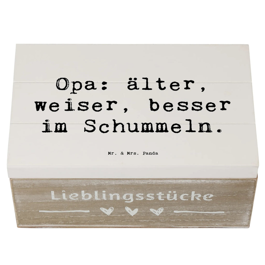 Holzkiste Spruch Opa Weisheit Kiste, Schatulle, Schatzkiste, XXL, Geschenkbox, Holzkiste, Erinnerungskiste, Aufbewahrungsbox, Erinnerungsbox, Geschenkdose, Truhe, Dekokiste, Familie, Vatertag, Muttertag, Bruder, Schwester, Mama, Papa, Oma, Opa