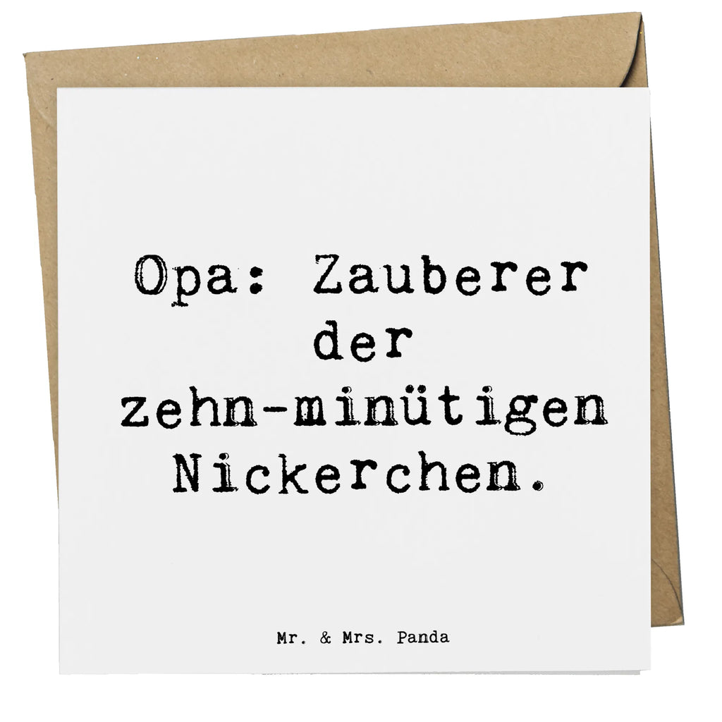 Deluxe Karte Spruch Opa Nickerchenmeister Hochwertige Grußkarte, Hochzeitskarte, Einladungskarte, Karte, Glückwunschkarte, Klappkarte, Hochwertige Klappkarte, Grußkarte, Geburtstagskarte, Familie, Vatertag, Muttertag, Bruder, Schwester, Mama, Papa, Oma, Opa