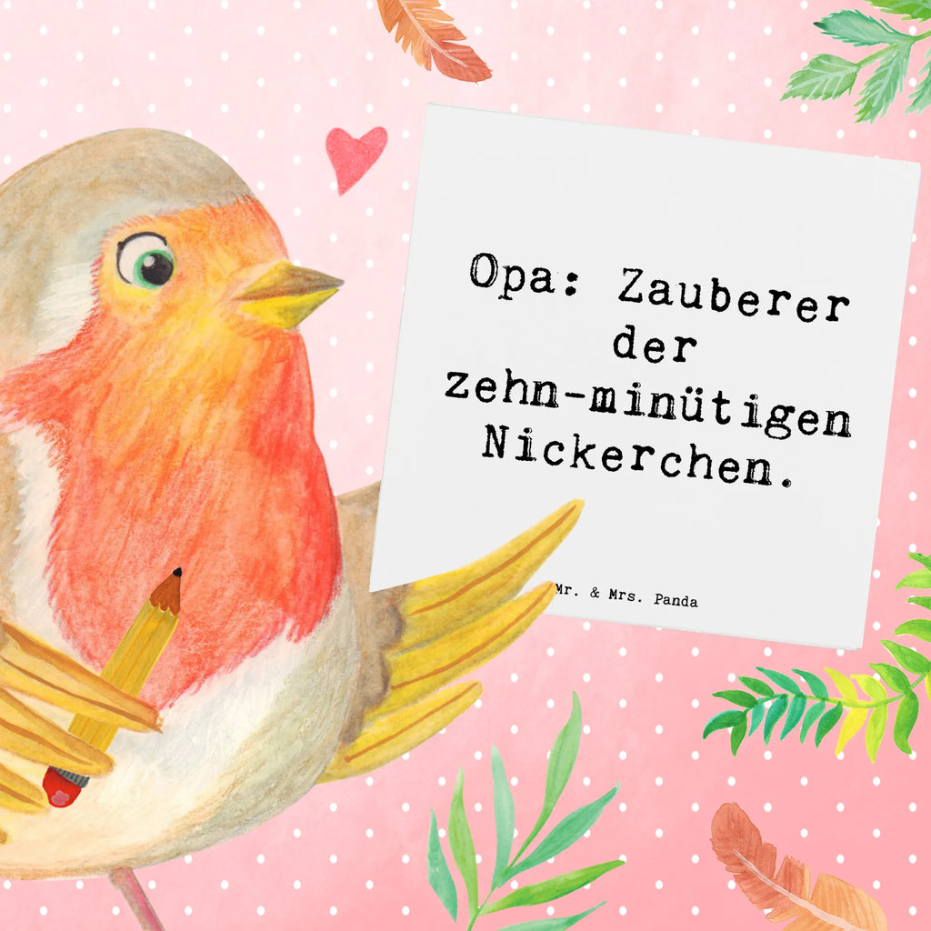 Deluxe Karte Spruch Opa Nickerchenmeister Hochwertige Grußkarte, Hochzeitskarte, Einladungskarte, Karte, Glückwunschkarte, Klappkarte, Hochwertige Klappkarte, Grußkarte, Geburtstagskarte, Familie, Vatertag, Muttertag, Bruder, Schwester, Mama, Papa, Oma, Opa