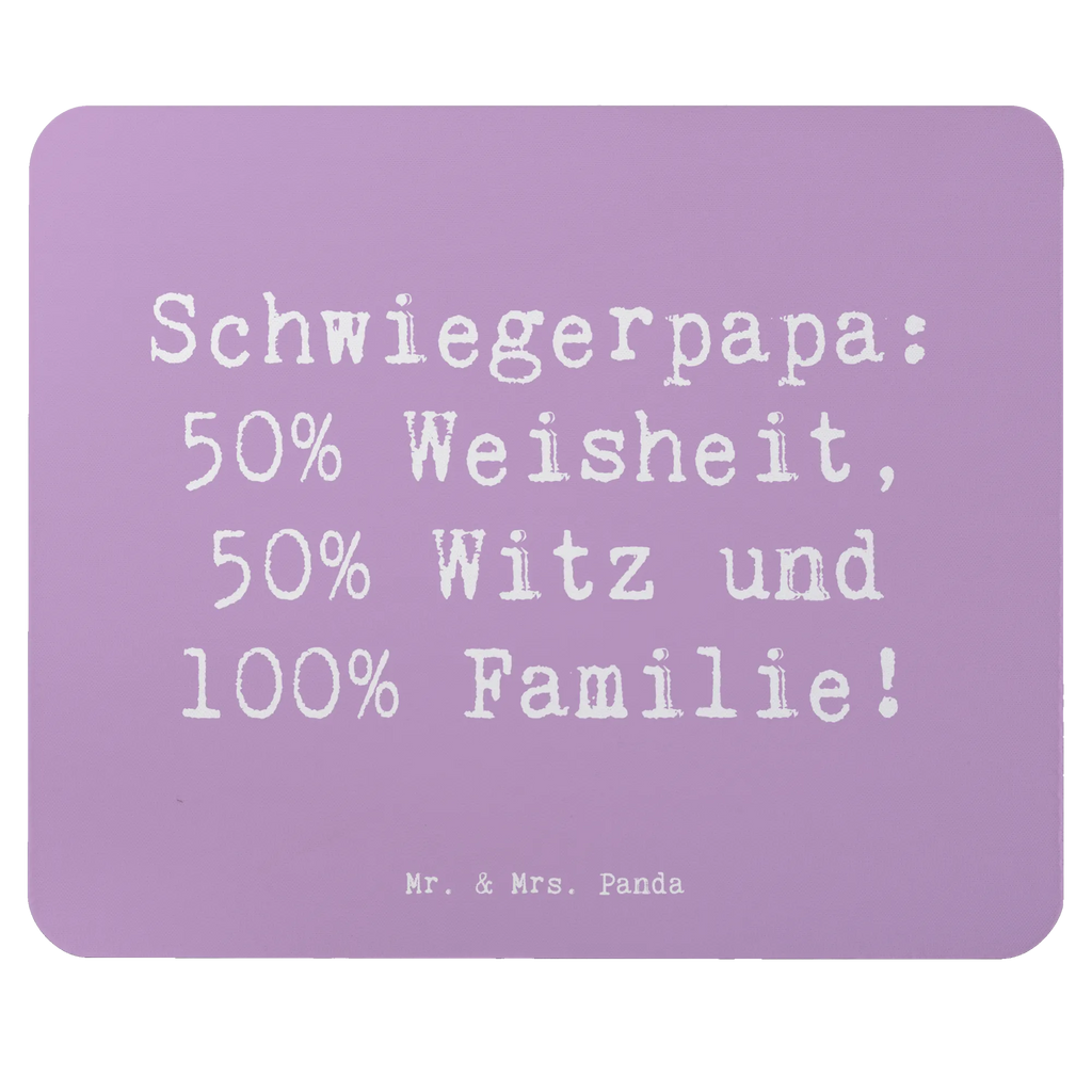 Mouse mat Saying Schwiegerpapa: 50% Weisheit, 50% Witz und 100% Familie! Arbeitszimmer, PC Zubehör, Mausunterlage, Designer Mauspad, Mousepad, Büroausstattung, Mauspad Büro, Einzigartiges Mauspad, Mauspad, Computer zubehör, Familie, Vatertag, Muttertag, Bruder, Schwester, Mama, Papa, Oma, Opa