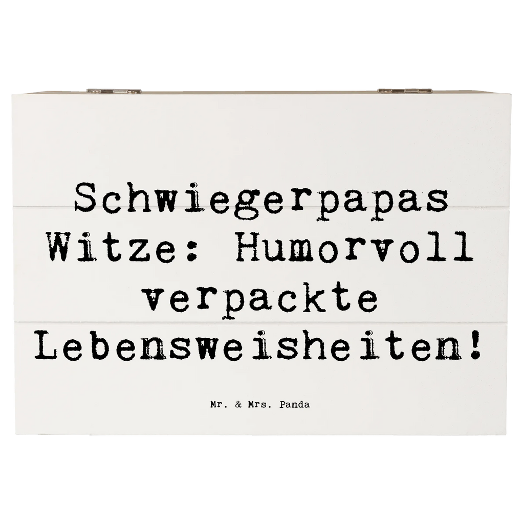 Wooden chest Saying Schwiegerpapas Witze: Humorvoll verpackte Lebensweisheiten! Kiste, Aufbewahrungsbox, Erinnerungsbox, Schatzkiste, Geschenkdose, XXL, Erinnerungskiste, Holzkiste, Dekokiste, Truhe, Geschenkbox, Schatulle, Familie, Vatertag, Muttertag, Bruder, Schwester, Mama, Papa, Oma, Opa