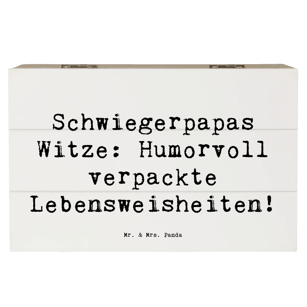 Wooden chest Saying Schwiegerpapas Witze: Humorvoll verpackte Lebensweisheiten! Kiste, Aufbewahrungsbox, Erinnerungsbox, Schatzkiste, Geschenkdose, XXL, Erinnerungskiste, Holzkiste, Dekokiste, Truhe, Geschenkbox, Schatulle, Familie, Vatertag, Muttertag, Bruder, Schwester, Mama, Papa, Oma, Opa