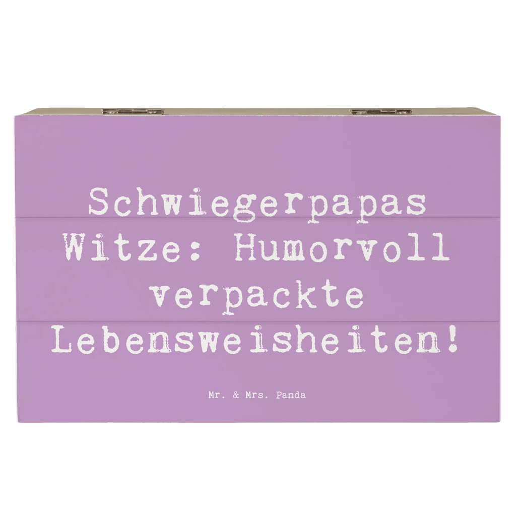 Wooden chest Saying Schwiegerpapas Witze: Humorvoll verpackte Lebensweisheiten! Kiste, Aufbewahrungsbox, Erinnerungsbox, Schatzkiste, Geschenkdose, XXL, Erinnerungskiste, Holzkiste, Dekokiste, Truhe, Geschenkbox, Schatulle, Familie, Vatertag, Muttertag, Bruder, Schwester, Mama, Papa, Oma, Opa