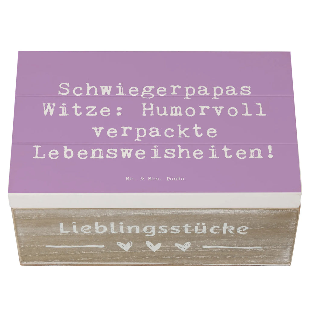 Wooden chest Saying Schwiegerpapas Witze: Humorvoll verpackte Lebensweisheiten! Kiste, Aufbewahrungsbox, Erinnerungsbox, Schatzkiste, Geschenkdose, XXL, Erinnerungskiste, Holzkiste, Dekokiste, Truhe, Geschenkbox, Schatulle, Familie, Vatertag, Muttertag, Bruder, Schwester, Mama, Papa, Oma, Opa