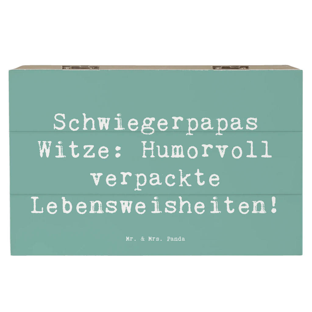 Wooden chest Saying Schwiegerpapas Witze: Humorvoll verpackte Lebensweisheiten! Kiste, Aufbewahrungsbox, Erinnerungsbox, Schatzkiste, Geschenkdose, XXL, Erinnerungskiste, Holzkiste, Dekokiste, Truhe, Geschenkbox, Schatulle, Familie, Vatertag, Muttertag, Bruder, Schwester, Mama, Papa, Oma, Opa