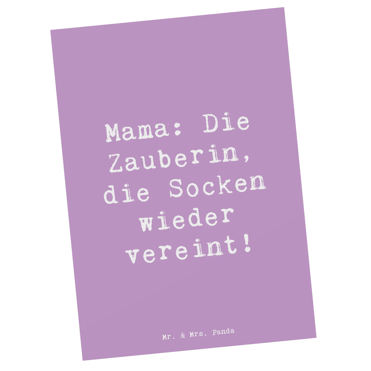 Postkarte Spruch Mama Zauberin