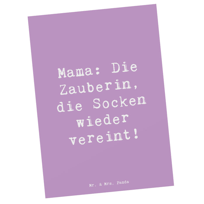 Postkarte Spruch Mama Zauberin