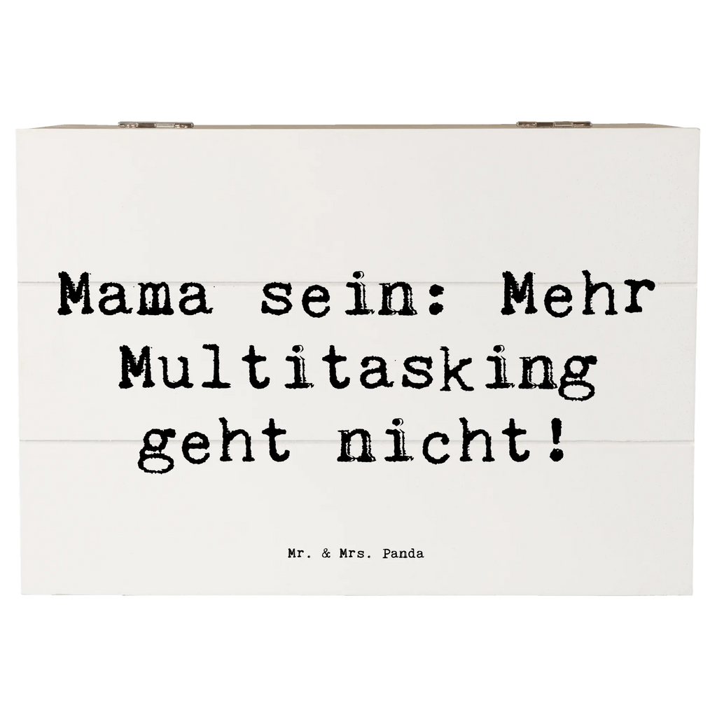 Holzkiste Spruch Mama Multitasking Holzkiste, Geschenkdose, Dekokiste, Schatzkiste, Truhe, Erinnerungsbox, Geschenkbox, Schatulle, Aufbewahrungsbox, Erinnerungskiste, XXL, Kiste, Familie, Vatertag, Muttertag, Bruder, Schwester, Mama, Papa, Oma, Opa