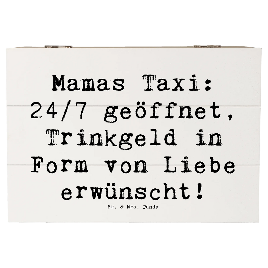 Wooden chest Saying Mamas Taxi: 24/7 geöffnet, Trinkgeld in Form von Liebe erwünscht! Schatzkiste, Erinnerungsbox, Geschenkbox, Truhe, XXL, Kiste, Aufbewahrungsbox, Geschenkdose, Holzkiste, Schatulle, Dekokiste, Erinnerungskiste, Familie, Vatertag, Muttertag, Bruder, Schwester, Mama, Papa, Oma, Opa