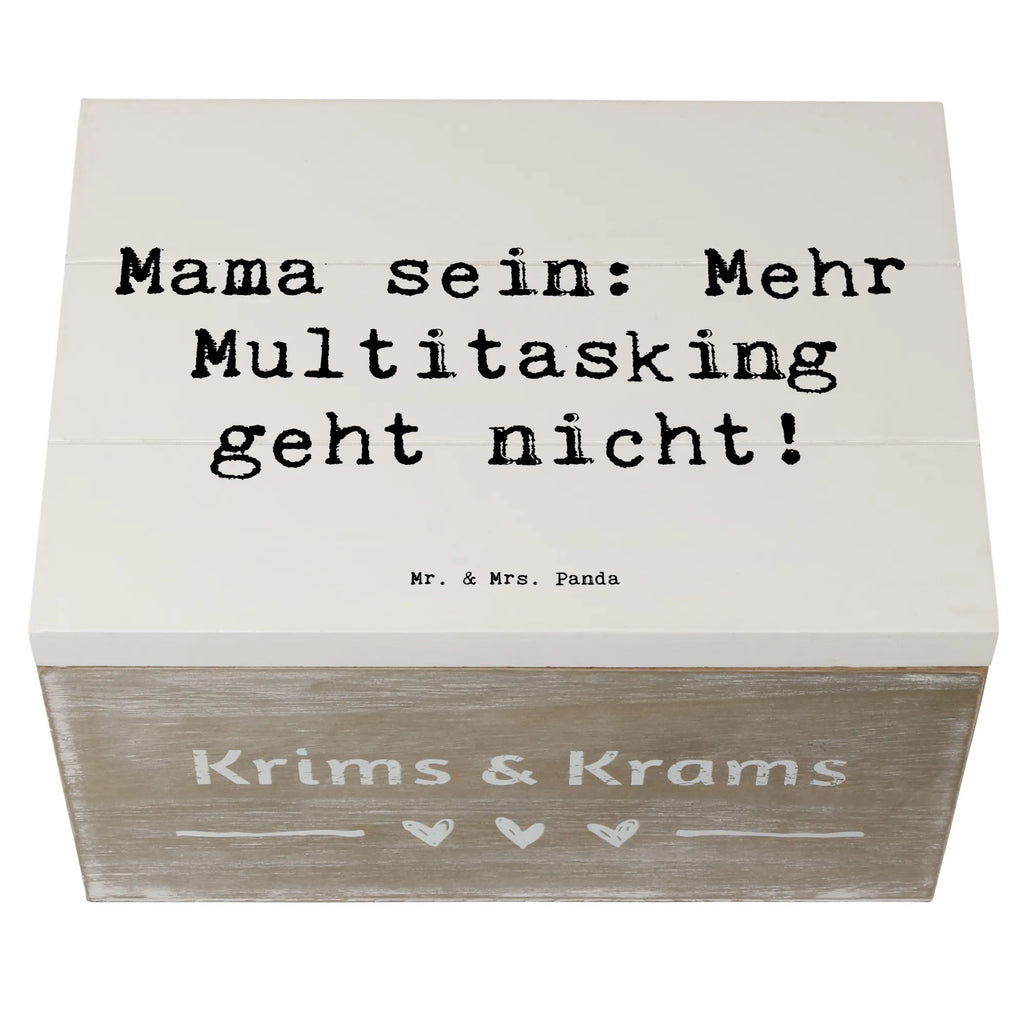 Holzkiste Spruch Mama Multitasking Holzkiste, Geschenkdose, Dekokiste, Schatzkiste, Truhe, Erinnerungsbox, Geschenkbox, Schatulle, Aufbewahrungsbox, Erinnerungskiste, XXL, Kiste, Familie, Vatertag, Muttertag, Bruder, Schwester, Mama, Papa, Oma, Opa