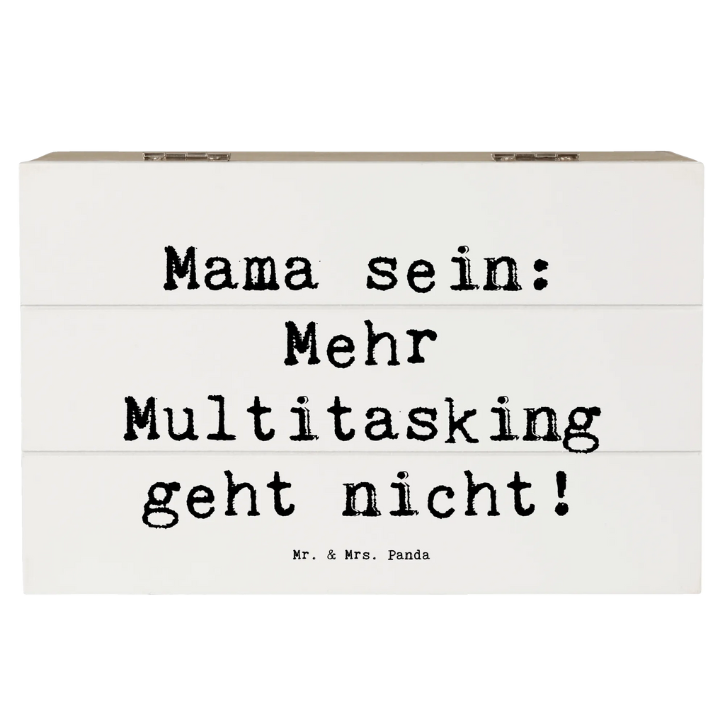 Holzkiste Spruch Mama Multitasking Holzkiste, Geschenkdose, Dekokiste, Schatzkiste, Truhe, Erinnerungsbox, Geschenkbox, Schatulle, Aufbewahrungsbox, Erinnerungskiste, XXL, Kiste, Familie, Vatertag, Muttertag, Bruder, Schwester, Mama, Papa, Oma, Opa