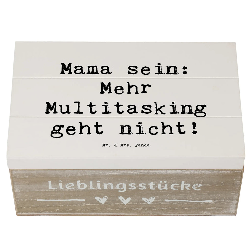 Holzkiste Spruch Mama Multitasking Holzkiste, Geschenkdose, Dekokiste, Schatzkiste, Truhe, Erinnerungsbox, Geschenkbox, Schatulle, Aufbewahrungsbox, Erinnerungskiste, XXL, Kiste, Familie, Vatertag, Muttertag, Bruder, Schwester, Mama, Papa, Oma, Opa