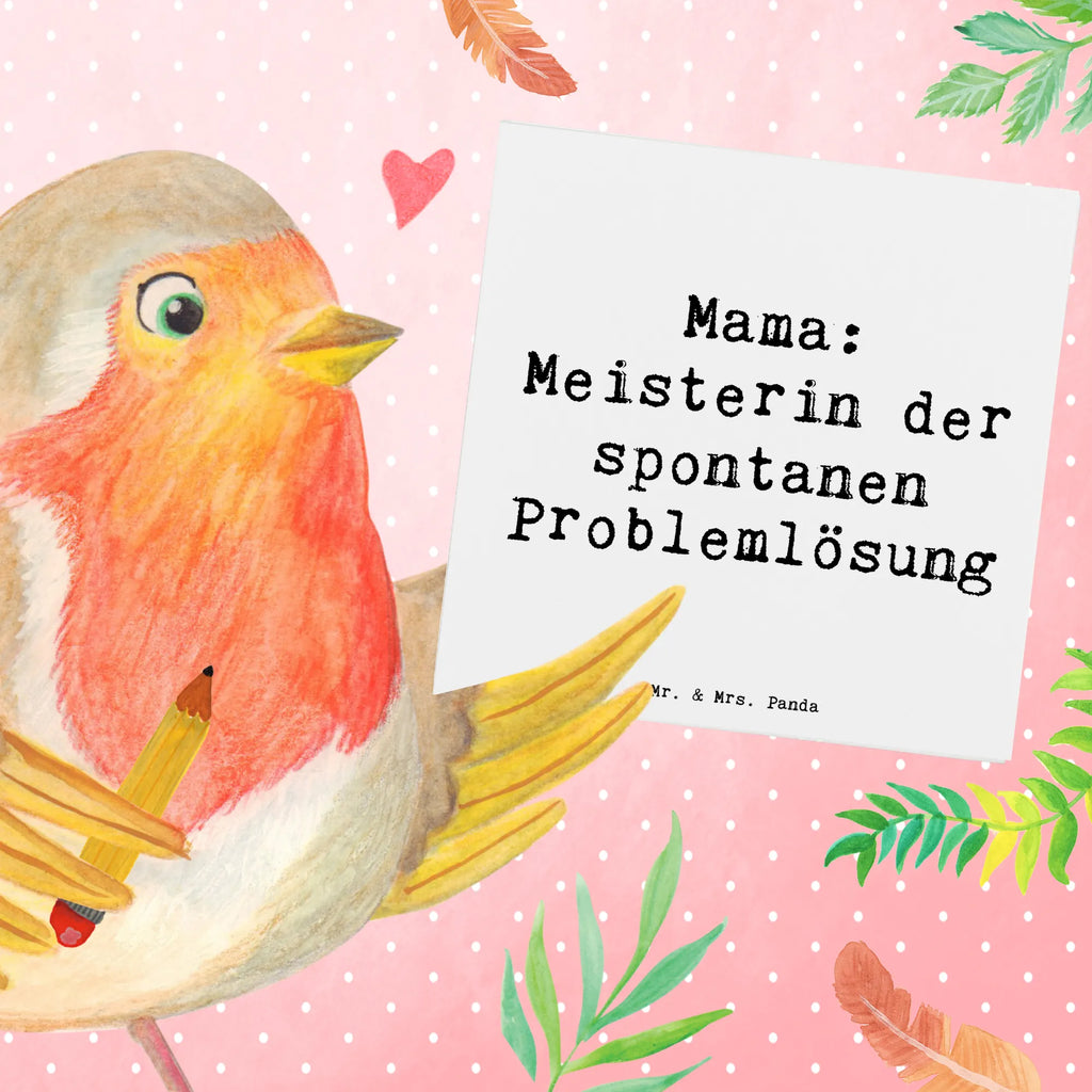 Deluxe Karte Spruch Mama Meisterin Grußkarte, Hochwertige Grußkarte, Karte, Hochzeitskarte, Einladungskarte, Hochwertige Klappkarte, Glückwunschkarte, Klappkarte, Geburtstagskarte, Familie, Vatertag, Muttertag, Bruder, Schwester, Mama, Papa, Oma, Opa
