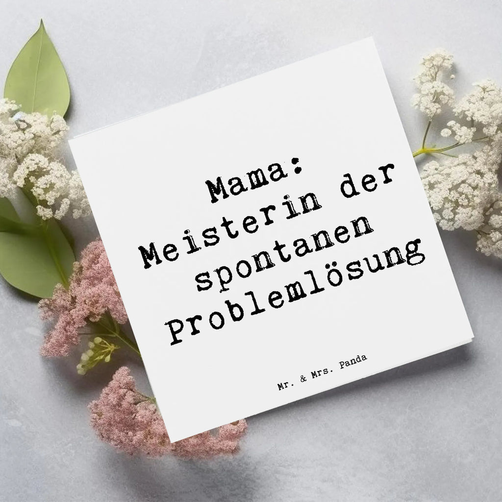 Deluxe Karte Spruch Mama Meisterin Grußkarte, Hochwertige Grußkarte, Karte, Hochzeitskarte, Einladungskarte, Hochwertige Klappkarte, Glückwunschkarte, Klappkarte, Geburtstagskarte, Familie, Vatertag, Muttertag, Bruder, Schwester, Mama, Papa, Oma, Opa
