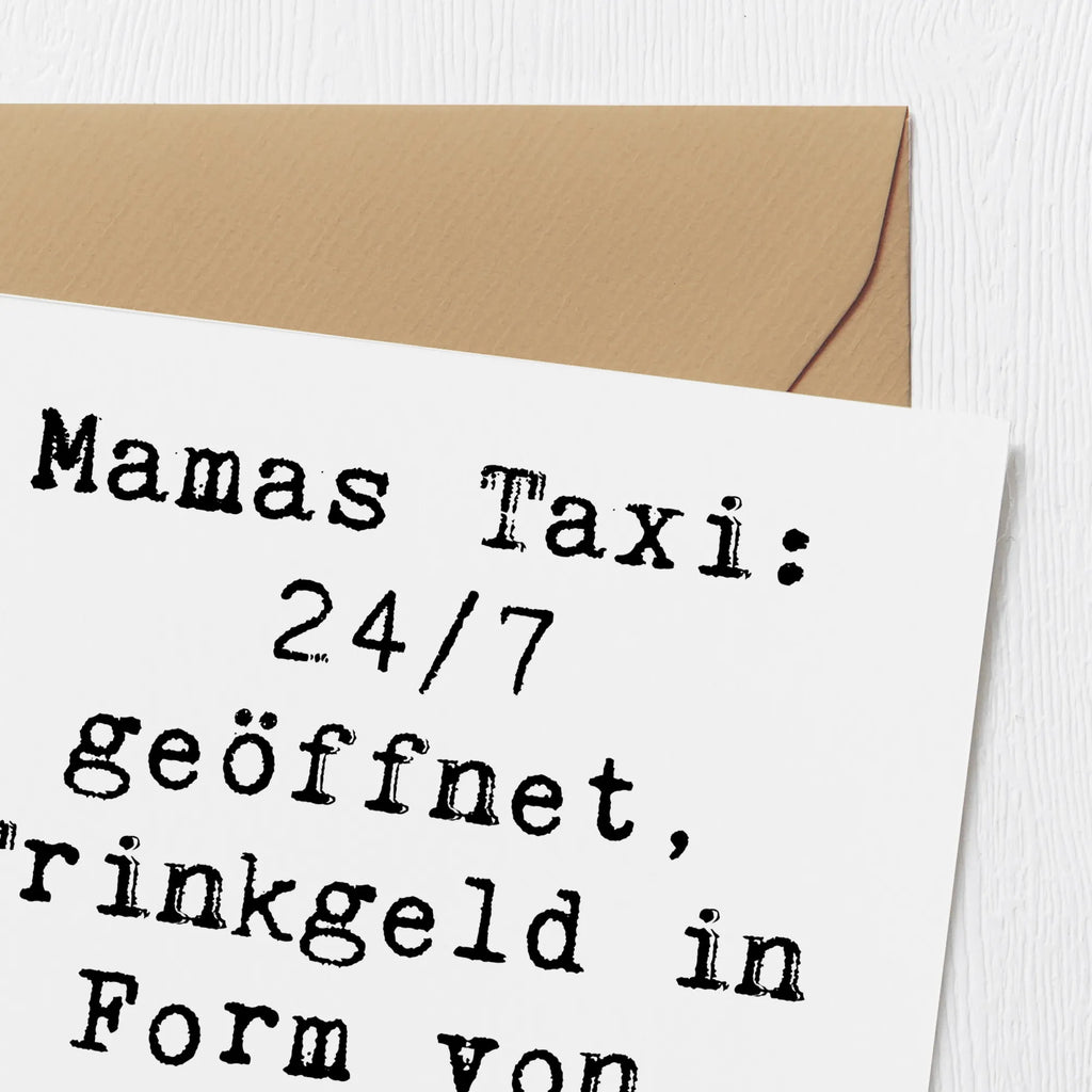 Deluxe Card Saying Mamas Taxi: 24/7 geöffnet, Trinkgeld in Form von Liebe erwünscht! Geburtstagskarte, Hochwertige Grußkarte, Glückwunschkarte, Karte, Hochwertige Klappkarte, Einladungskarte, Hochzeitskarte, Grußkarte, Klappkarte, Familie, Vatertag, Muttertag, Bruder, Schwester, Mama, Papa, Oma, Opa