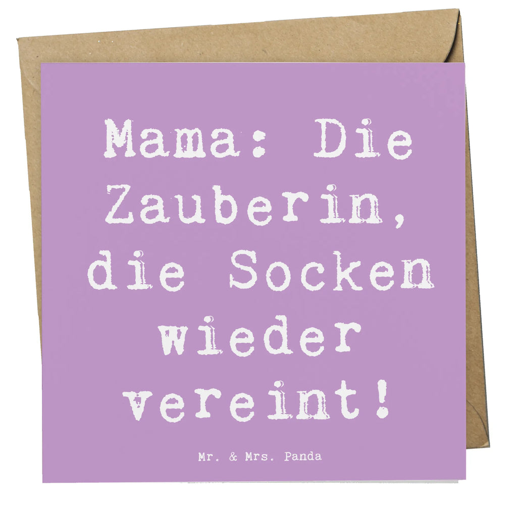 Deluxe Karte Spruch Mama Zauberin Karte, Klappkarte, Hochwertige Grußkarte, Hochzeitskarte, Glückwunschkarte, Einladungskarte, Grußkarte, Hochwertige Klappkarte, Geburtstagskarte, Familie, Vatertag, Muttertag, Bruder, Schwester, Mama, Papa, Oma, Opa