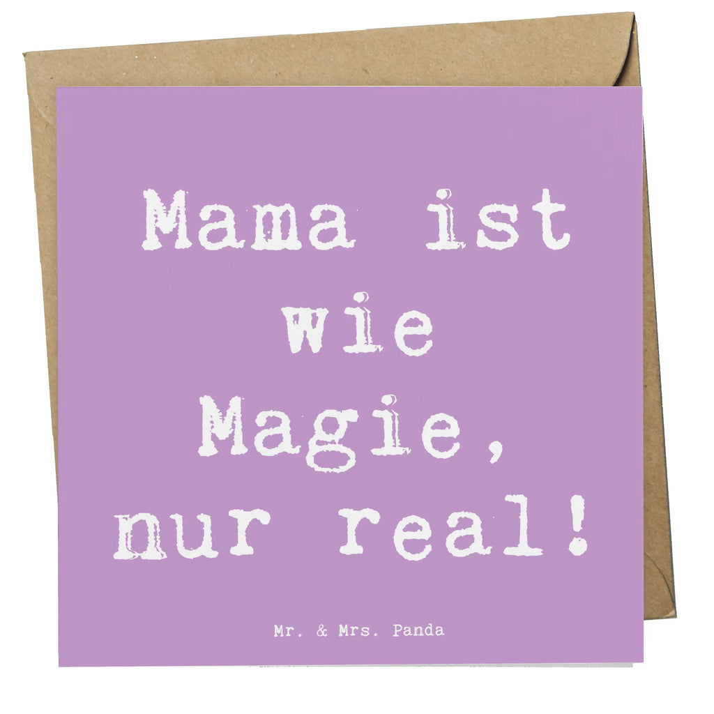 Deluxe Karte Spruch Magische Mama Einladungskarte, Karte, Klappkarte, Hochzeitskarte, Hochwertige Klappkarte, Glückwunschkarte, Geburtstagskarte, Hochwertige Grußkarte, Grußkarte, Familie, Vatertag, Muttertag, Bruder, Schwester, Mama, Papa, Oma, Opa