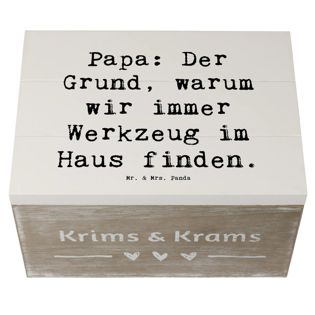 Holzkiste Spruch Papa Werkzeug Geschenkdose, Holzkiste, XXL, Truhe, Dekokiste, Aufbewahrungsbox, Kiste, Erinnerungskiste, Schatzkiste, Schatulle, Erinnerungsbox, Geschenkbox, Familie, Vatertag, Muttertag, Bruder, Schwester, Mama, Papa, Oma, Opa