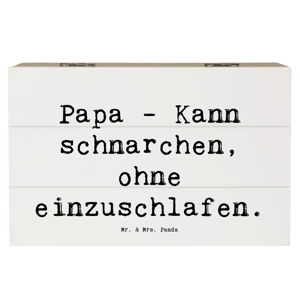 Holzkiste Spruch Papa Schnarchen Geschenkdose, Erinnerungskiste, Dekokiste, Kiste, Schatzkiste, Geschenkbox, Schatulle, Holzkiste, Truhe, Erinnerungsbox, XXL, Aufbewahrungsbox, Familie, Vatertag, Muttertag, Bruder, Schwester, Mama, Papa, Oma, Opa