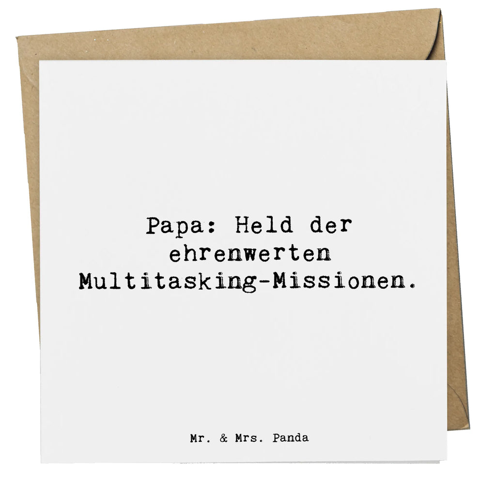 Deluxe Karte Spruch Papa Held Karte, Glückwunschkarte, Geburtstagskarte, Hochwertige Grußkarte, Grußkarte, Hochwertige Klappkarte, Einladungskarte, Hochzeitskarte, Klappkarte, Familie, Vatertag, Muttertag, Bruder, Schwester, Mama, Papa, Oma, Opa