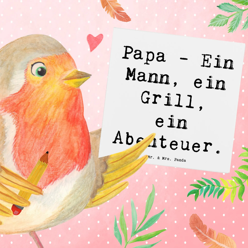 Deluxe Karte Spruch Papa Abenteuer Glückwunschkarte, Karte, Grußkarte, Klappkarte, Geburtstagskarte, Hochzeitskarte, Hochwertige Klappkarte, Einladungskarte, Hochwertige Grußkarte, Familie, Vatertag, Muttertag, Bruder, Schwester, Mama, Papa, Oma, Opa