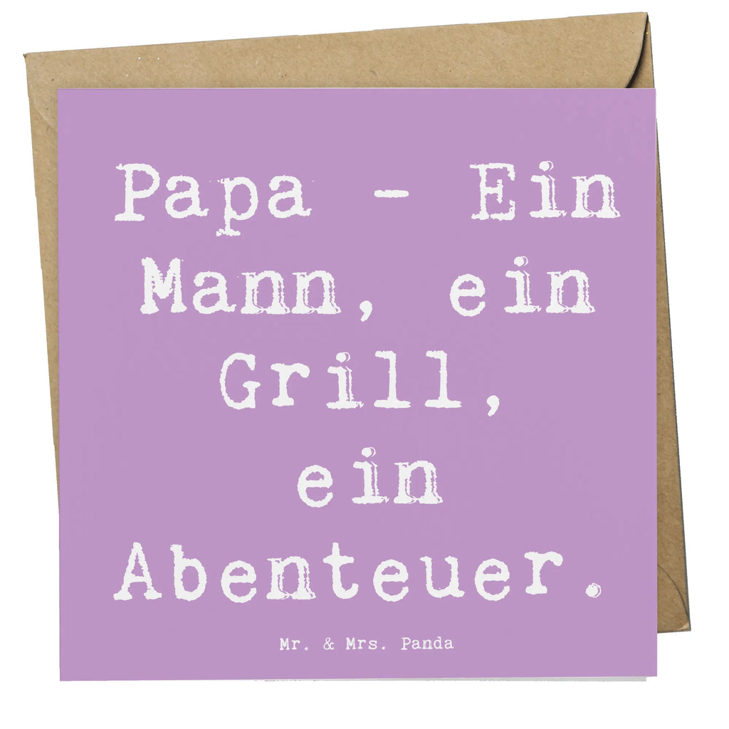 Deluxe Karte Spruch Papa Abenteuer Glückwunschkarte, Karte, Grußkarte, Klappkarte, Geburtstagskarte, Hochzeitskarte, Hochwertige Klappkarte, Einladungskarte, Hochwertige Grußkarte, Familie, Vatertag, Muttertag, Bruder, Schwester, Mama, Papa, Oma, Opa