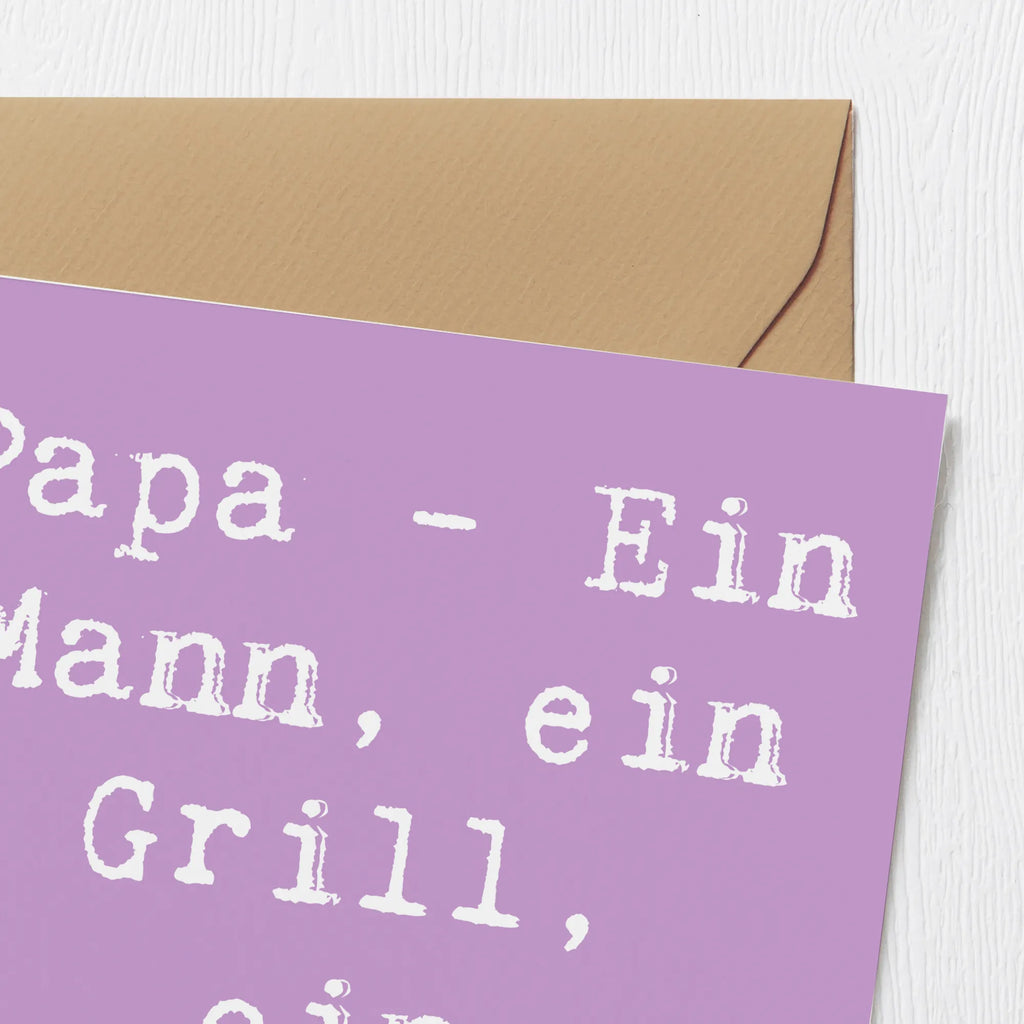Deluxe Karte Spruch Papa Abenteuer Glückwunschkarte, Karte, Grußkarte, Klappkarte, Geburtstagskarte, Hochzeitskarte, Hochwertige Klappkarte, Einladungskarte, Hochwertige Grußkarte, Familie, Vatertag, Muttertag, Bruder, Schwester, Mama, Papa, Oma, Opa