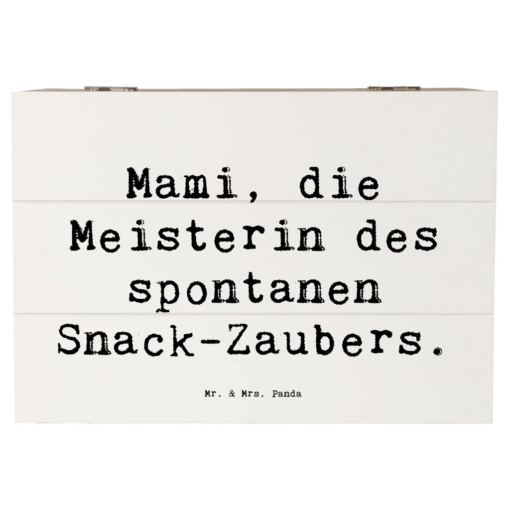 Holzkiste Spruch Mami Snack-Zauber Aufbewahrungsbox, Schatulle, Truhe, Geschenkbox, Geschenkdose, Erinnerungskiste, Kiste, Erinnerungsbox, Holzkiste, Dekokiste, Schatzkiste, XXL, Familie, Vatertag, Muttertag, Bruder, Schwester, Mama, Papa, Oma, Opa