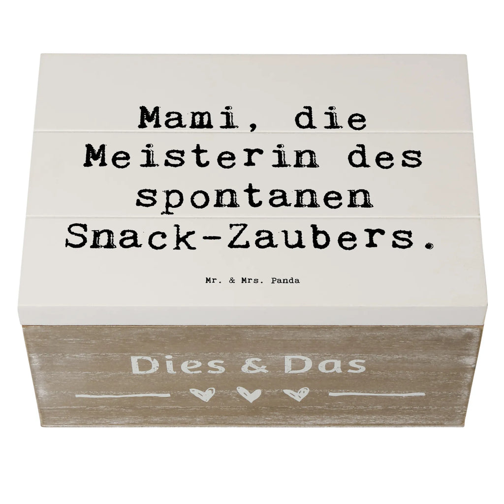 Holzkiste Spruch Mami Snack-Zauber Aufbewahrungsbox, Schatulle, Truhe, Geschenkbox, Geschenkdose, Erinnerungskiste, Kiste, Erinnerungsbox, Holzkiste, Dekokiste, Schatzkiste, XXL, Familie, Vatertag, Muttertag, Bruder, Schwester, Mama, Papa, Oma, Opa