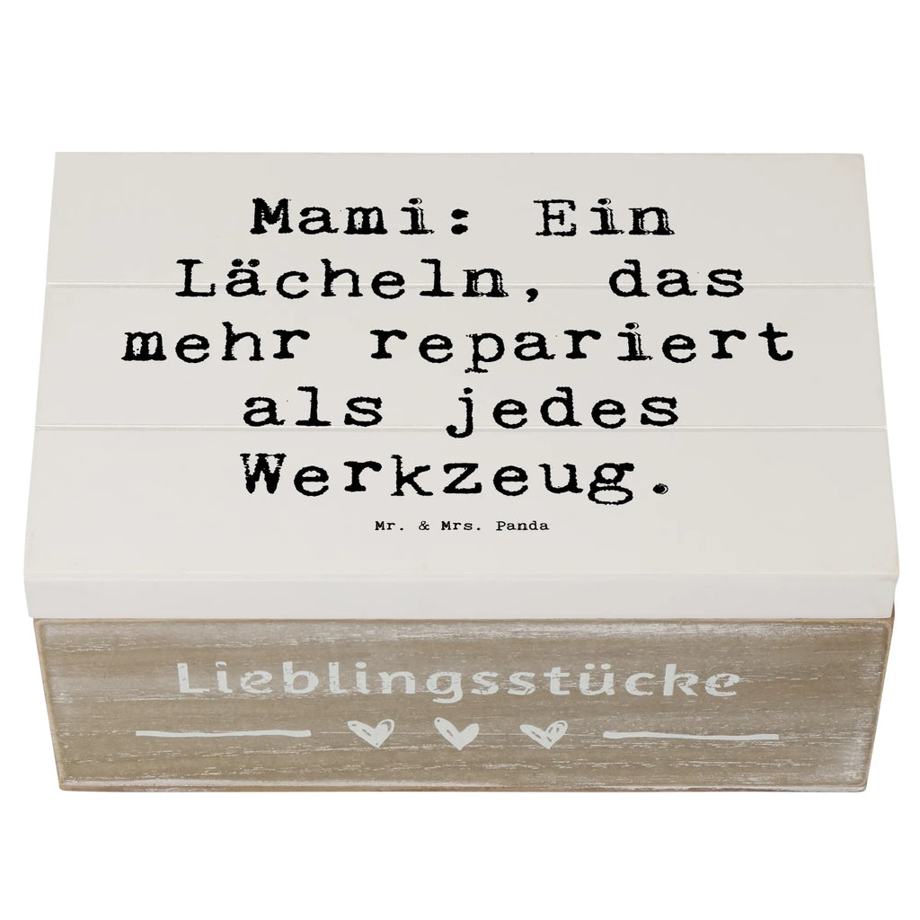 Holzkiste Spruch Mami Lächeln Geschenkbox, Erinnerungskiste, Dekokiste, Truhe, Kiste, Holzkiste, Erinnerungsbox, Geschenkdose, Schatulle, Schatzkiste, Aufbewahrungsbox, XXL, Familie, Vatertag, Muttertag, Bruder, Schwester, Mama, Papa, Oma, Opa