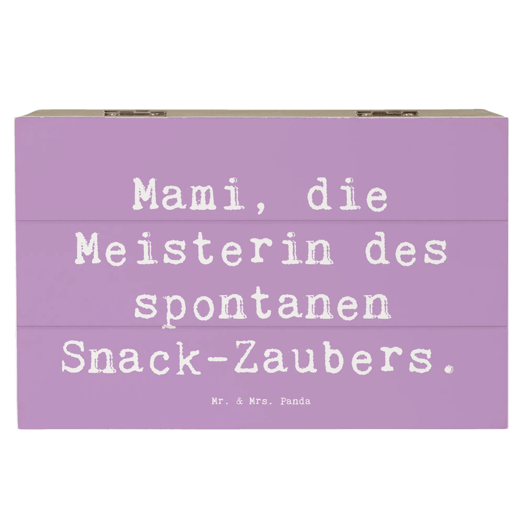 Holzkiste Spruch Mami Snack-Zauber Aufbewahrungsbox, Schatulle, Truhe, Geschenkbox, Geschenkdose, Erinnerungskiste, Kiste, Erinnerungsbox, Holzkiste, Dekokiste, Schatzkiste, XXL, Familie, Vatertag, Muttertag, Bruder, Schwester, Mama, Papa, Oma, Opa