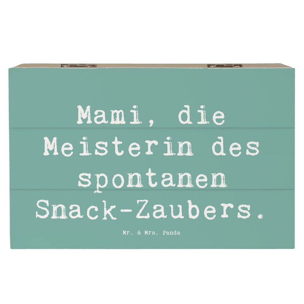 Holzkiste Spruch Mami Snack-Zauber Aufbewahrungsbox, Schatulle, Truhe, Geschenkbox, Geschenkdose, Erinnerungskiste, Kiste, Erinnerungsbox, Holzkiste, Dekokiste, Schatzkiste, XXL, Familie, Vatertag, Muttertag, Bruder, Schwester, Mama, Papa, Oma, Opa