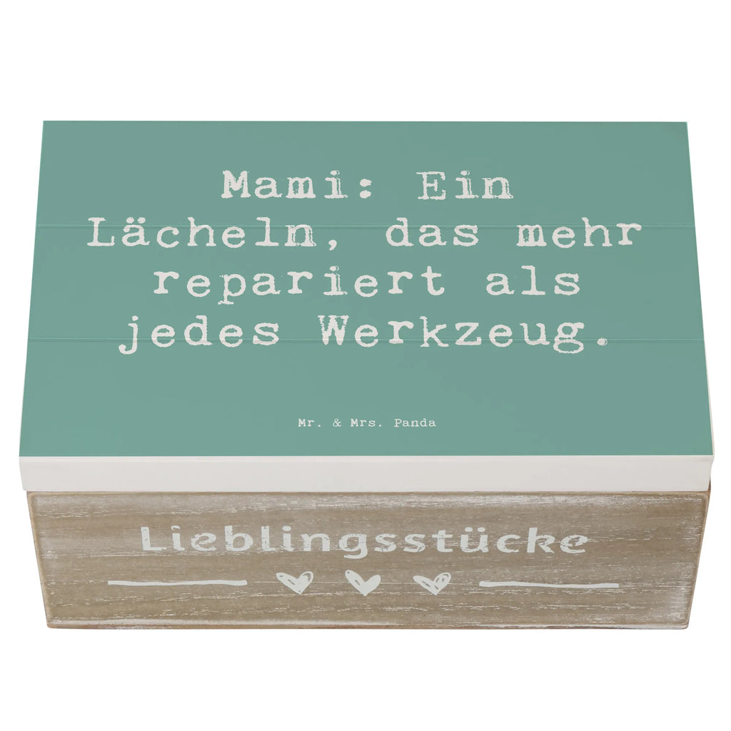 Holzkiste Spruch Mami Lächeln Geschenkbox, Erinnerungskiste, Dekokiste, Truhe, Kiste, Holzkiste, Erinnerungsbox, Geschenkdose, Schatulle, Schatzkiste, Aufbewahrungsbox, XXL, Familie, Vatertag, Muttertag, Bruder, Schwester, Mama, Papa, Oma, Opa