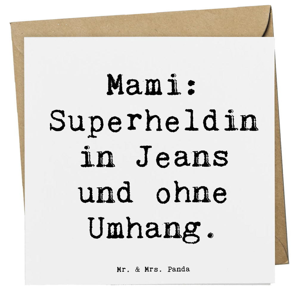Deluxe Karte Spruch Mami Superheldin Einladungskarte, Hochzeitskarte, Geburtstagskarte, Grußkarte, Karte, Hochwertige Grußkarte, Klappkarte, Glückwunschkarte, Hochwertige Klappkarte, Familie, Vatertag, Muttertag, Bruder, Schwester, Mama, Papa, Oma, Opa