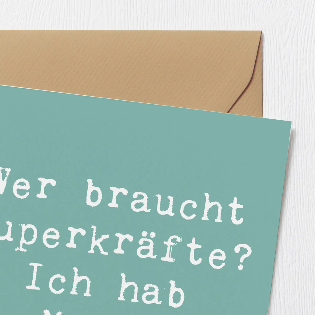 Deluxe Karte Spruch Mami Magie Grußkarte, Klappkarte, Hochwertige Klappkarte, Karte, Hochzeitskarte, Glückwunschkarte, Geburtstagskarte, Hochwertige Grußkarte, Einladungskarte, Familie, Vatertag, Muttertag, Bruder, Schwester, Mama, Papa, Oma, Opa